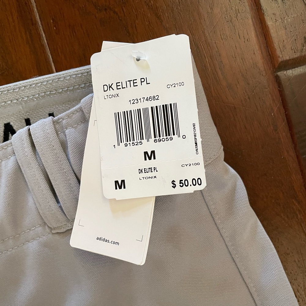 NWT Adidas Grey Dk Elite Knicker Baseball Pants
